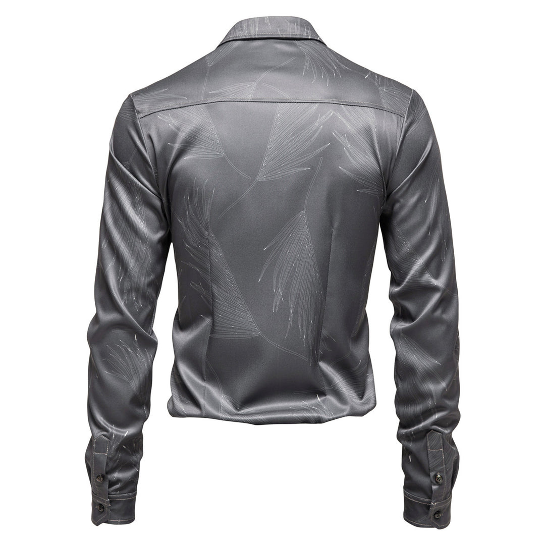 Herren Hemd mit elegantem Muster und modernem Glanz Aliams