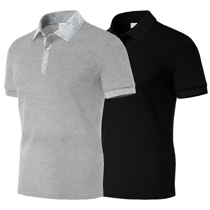 Herren Poloshirt mit strukturiertem Gewebe und klassischem Kragen Aliams