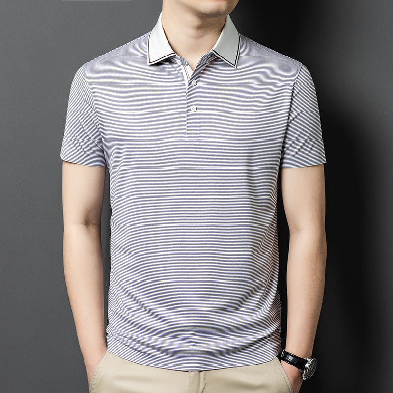 Herren Poloshirt mit modernen Streifen und komfortabler Passform Aliams