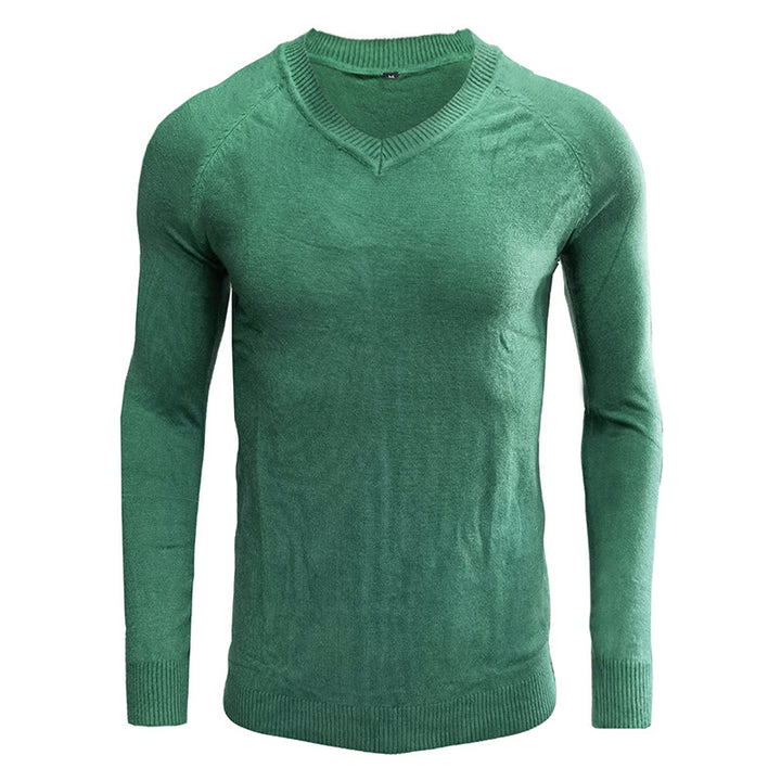 Herren eleganter V-Ausschnitt Pullover aus weichem Strick Aliams