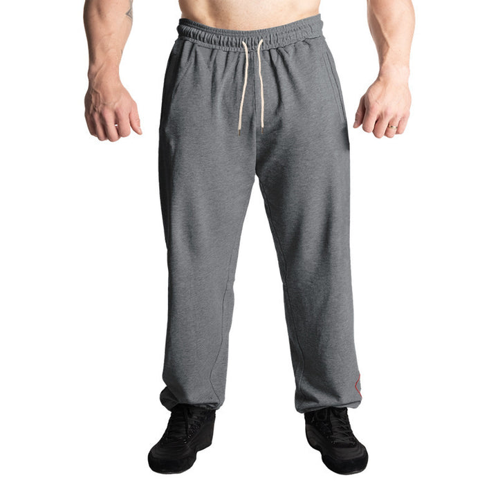 Herren bequeme Sporthose mit elastischem Bund und seitlichen Taschen Aliams