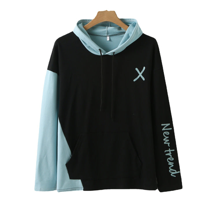 Damen Kapuzenpullover mit modernem Farbblockdesign und praktischer Kängurutasche Aliams