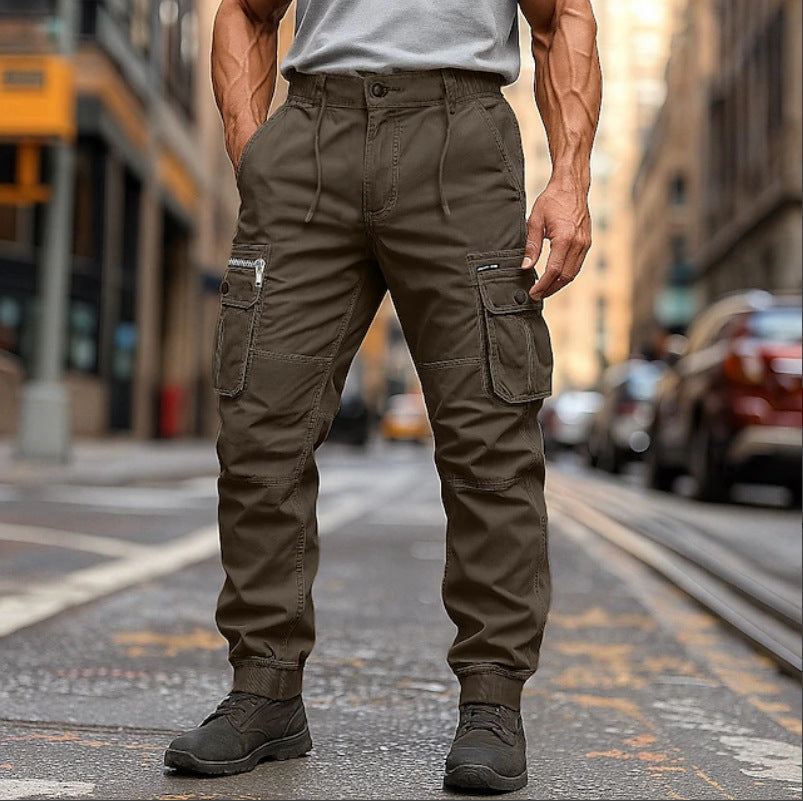 Herren Cargo-Hose mit mehrfachen Taschen und flexibler Passform Aliams