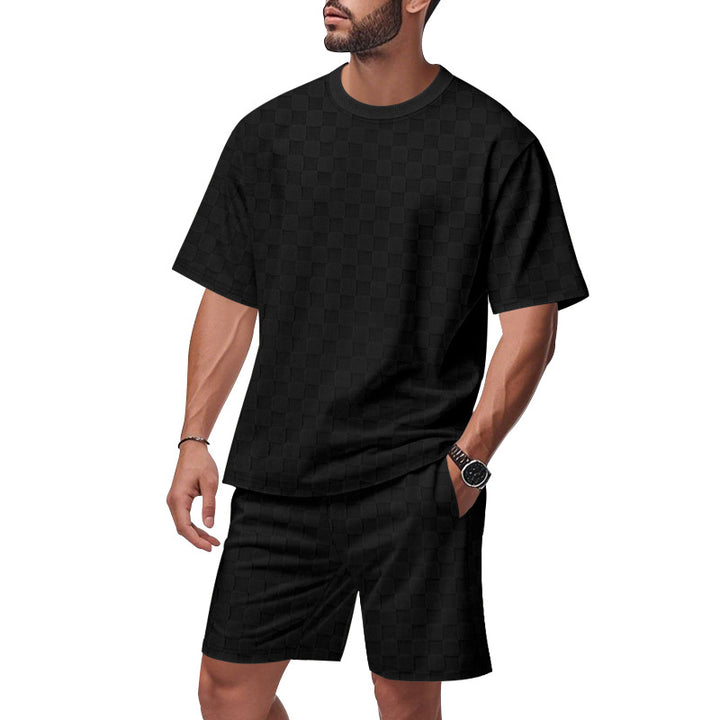 Herren Sportliches T-Shirt und Shorts Set Aliams