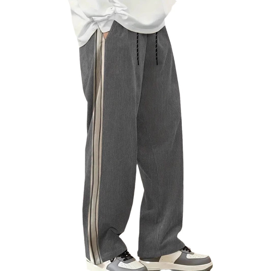 Herren komfortable Freizeithose mit seitlichem Streifen Aliams