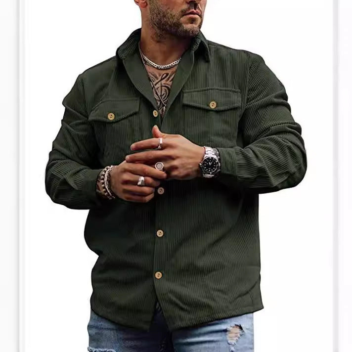 Herren cordjacke im lässigen Schnitt Aliams