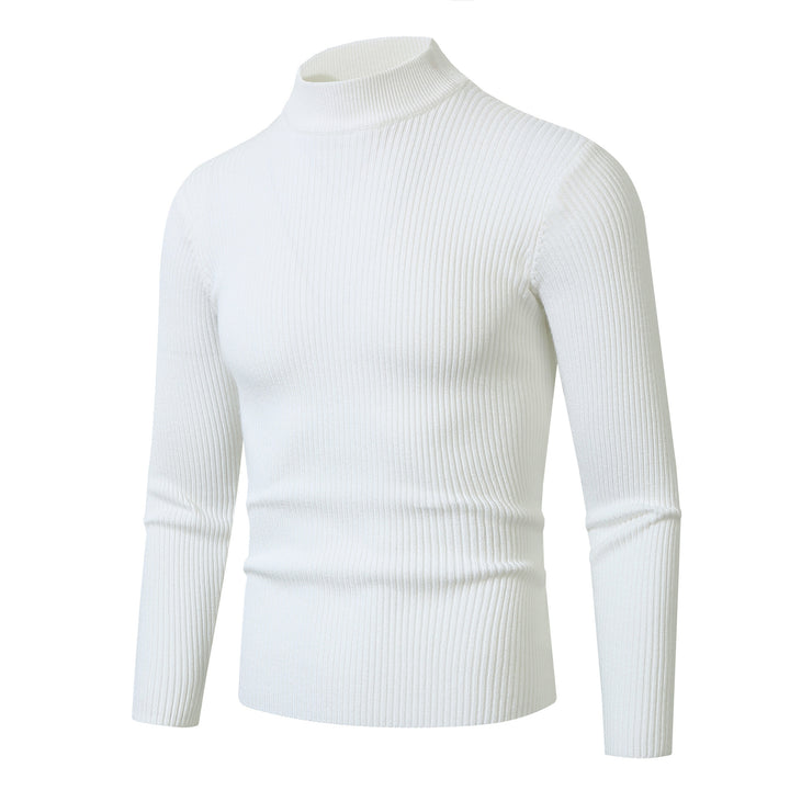 Herren Rollkragenpullover mit geripptem Design Aliams