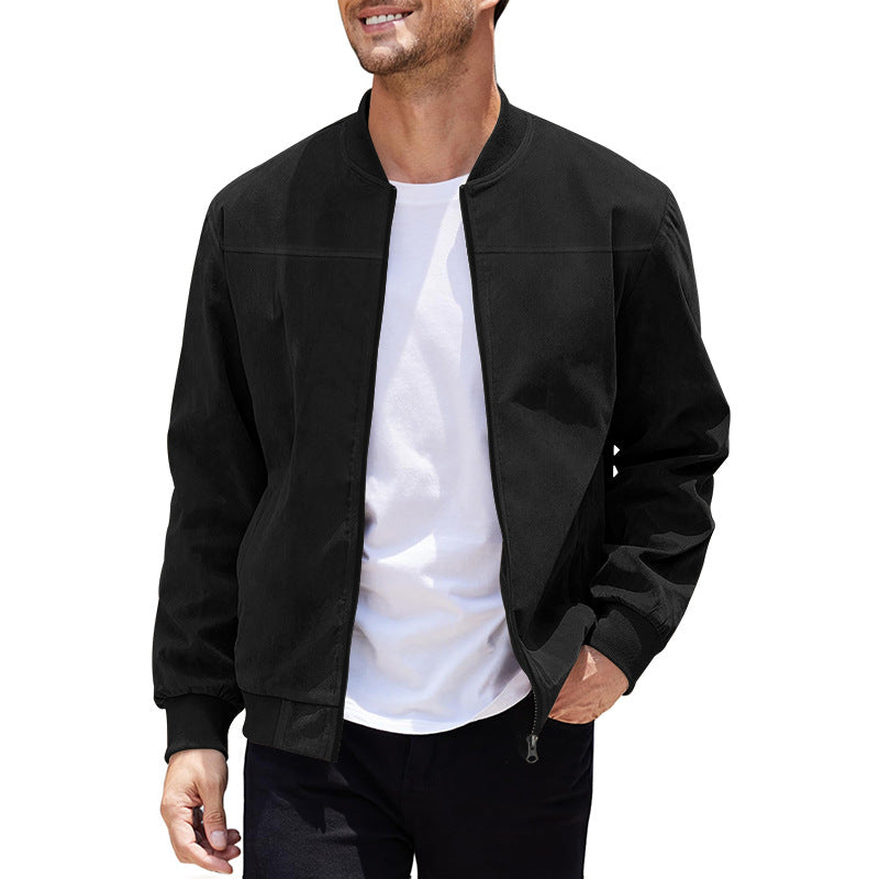 Herren stylische Bomberjacke mit sportlichem Schnitt Aliams