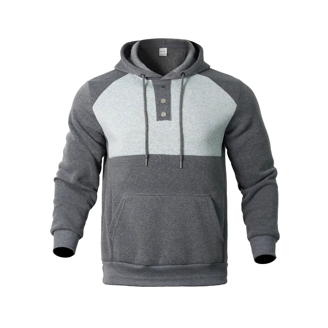 Herren Sportlicher Kapuzenpullover mit trendigem Zwei-Farben-Design Aliams