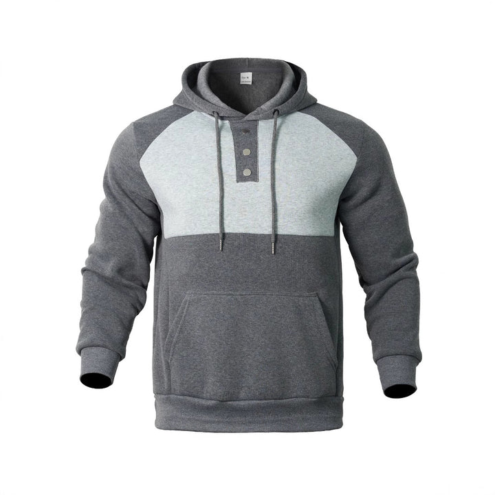 Herren Sportlicher Kapuzenpullover mit trendigem Zwei-Farben-Design Aliams