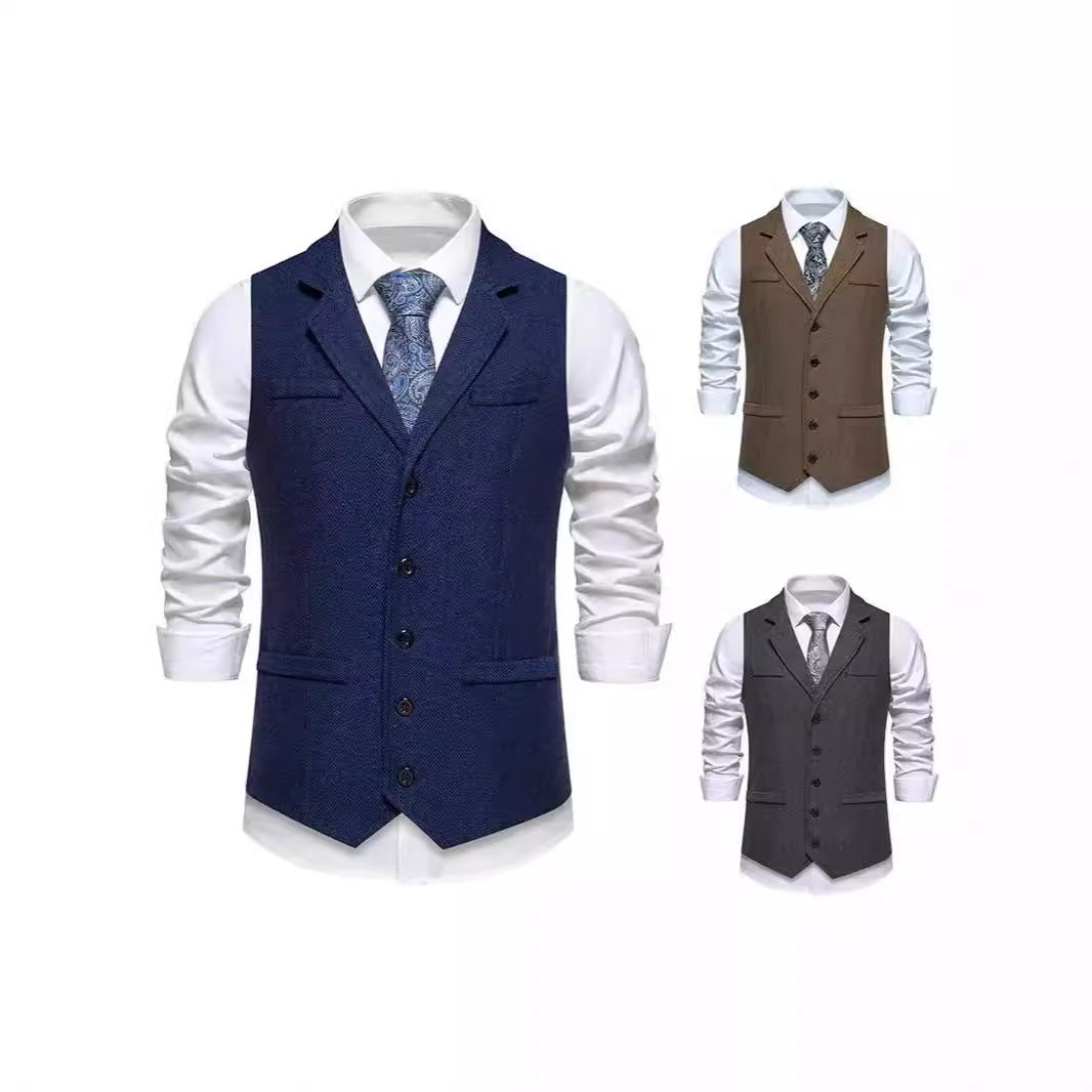 Herren Anzugweste im klassischen Hahnentrittmuster Aliams