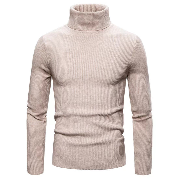 Herren hochwertiger Rollkragenpullover aus feinem Rippstrick Aliams