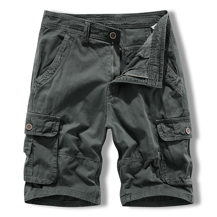 Herren Cargo-Shorts im lässigen Design mit multifunktionalen Taschen Aliams