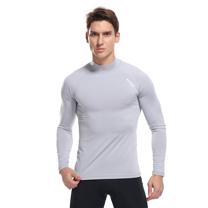Herren Funktionales Langarmshirt mit hohem Kragen Aliams