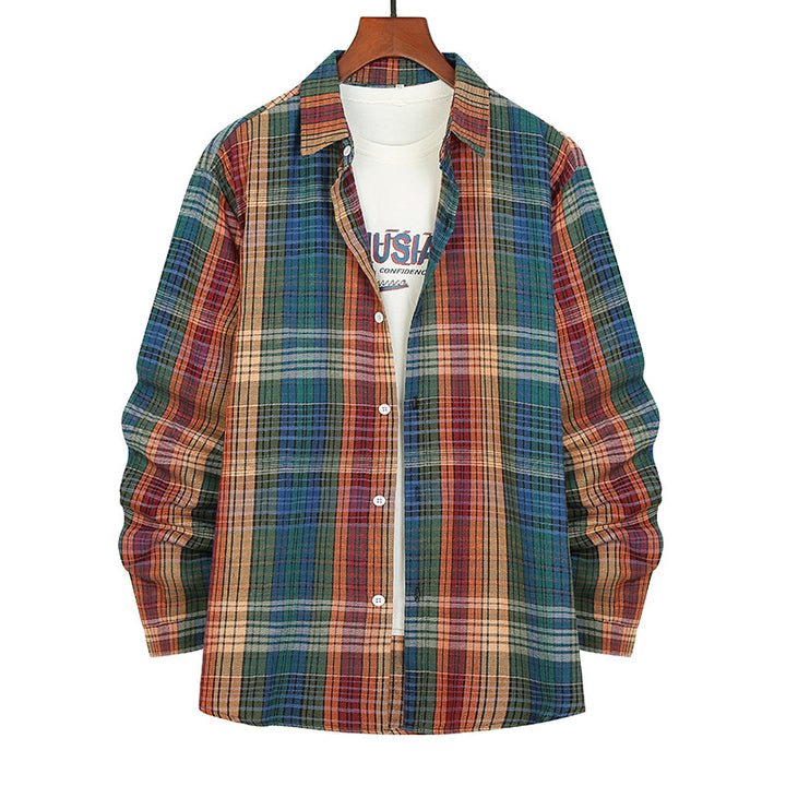 Herren Flanellhemd mit modernem Karomuster und bequemer Passform Aliams