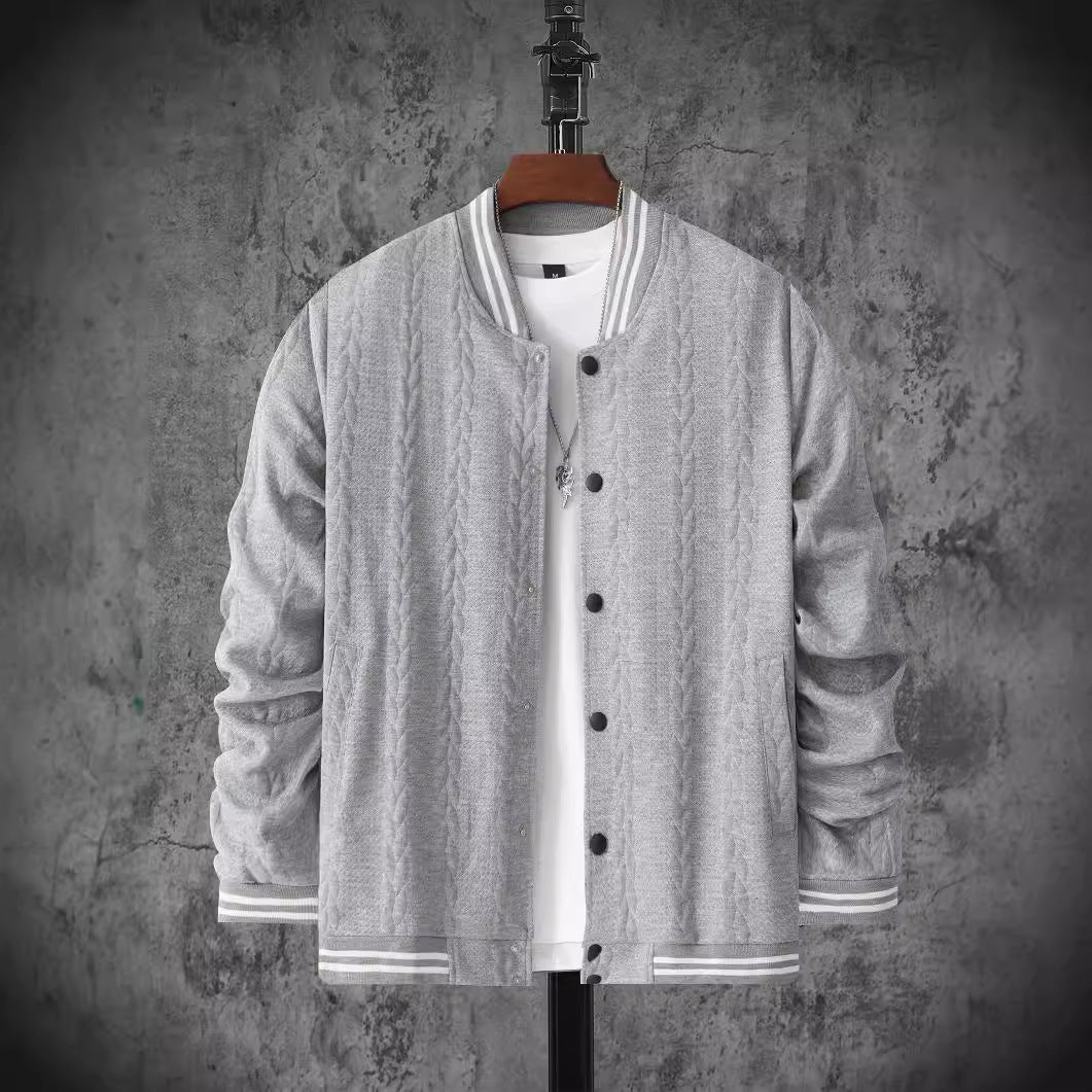 Herren sportliche Collegejacke mit strukturiertem Design Aliams