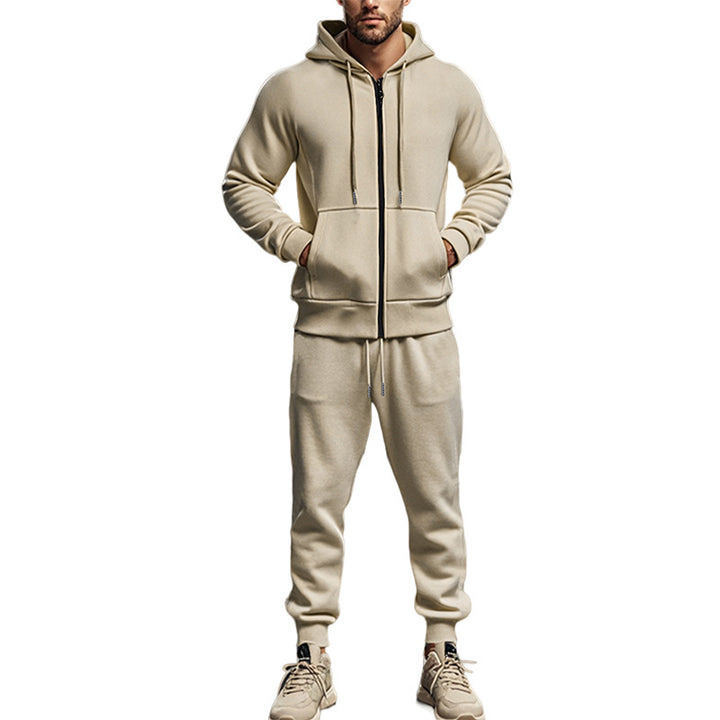 Herren Sportliches Freizeit-Set mit Kapuze und Reißverschluss Aliams