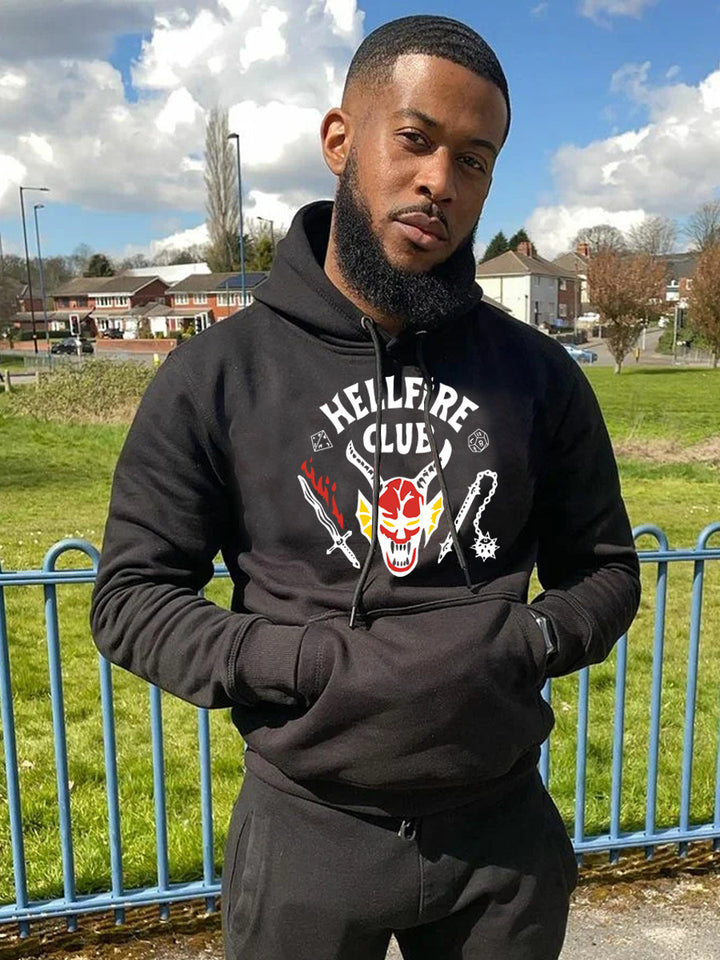 Herren Kapuzenpullover mit auffälligem Motiv und einzigartigem Druck Aliams