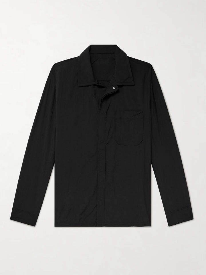 Herren vielseitige Hemdbluse mit aufgesetzter Brusttasche und schickem Kragen Aliams