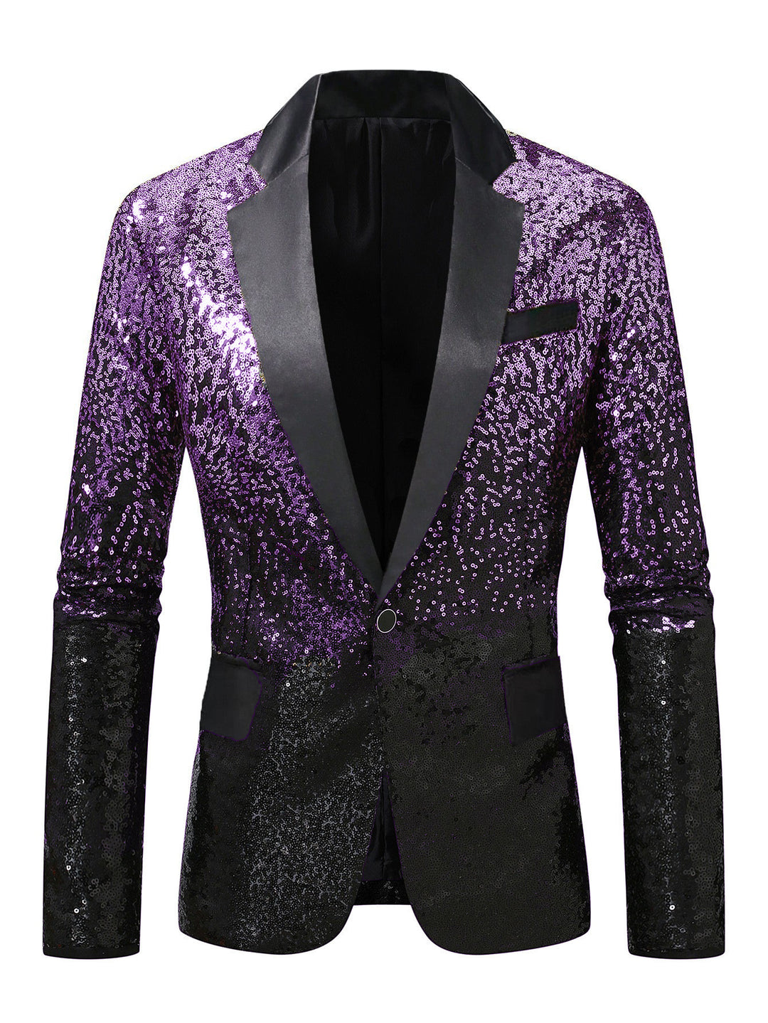 Herren eleganter Pailletten-Anzugblazer mit luxuriösen Akzenten Aliams