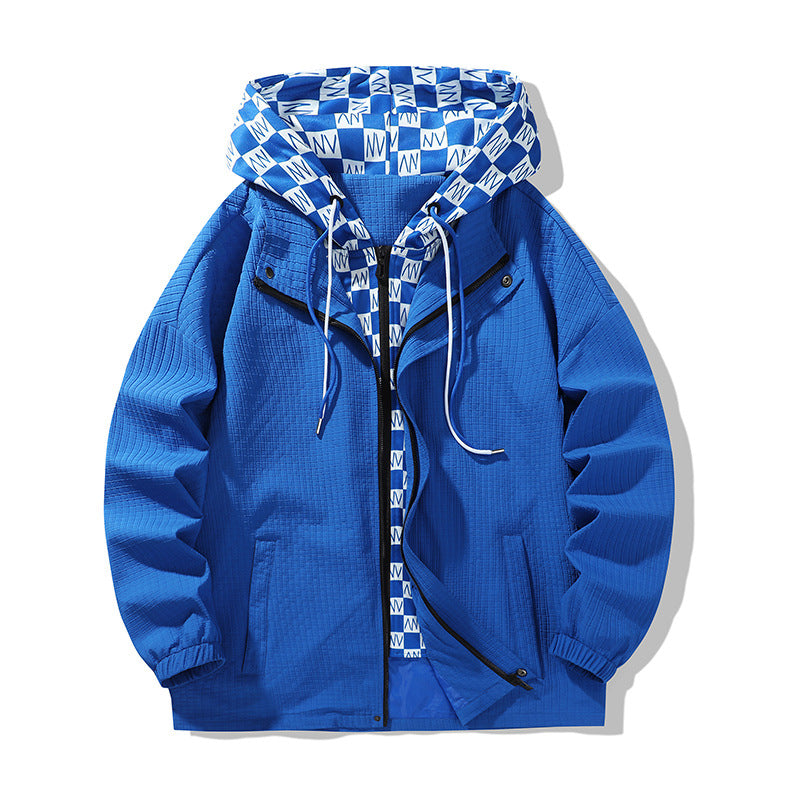 Herren technische Übergangsjacke mit verstellbarem Kapuzendesign und atmungsaktiven Einsätzen Aliams