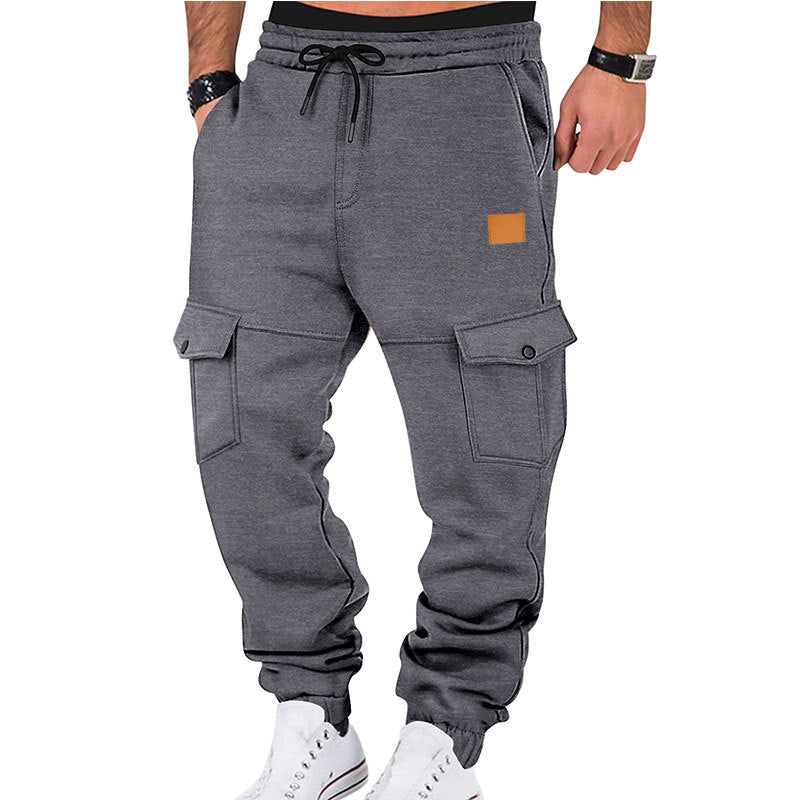 Herren Cargo-Jogginghose mit elastischem Bund und praktischen Taschen Aliams