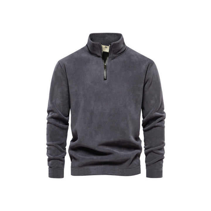 Herren Fleece-Pullover mit Stehkragen Aliams