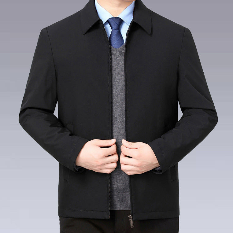 Herren temperaturregulierende Übergangsjacke mit praktischem Stehkragen Aliams