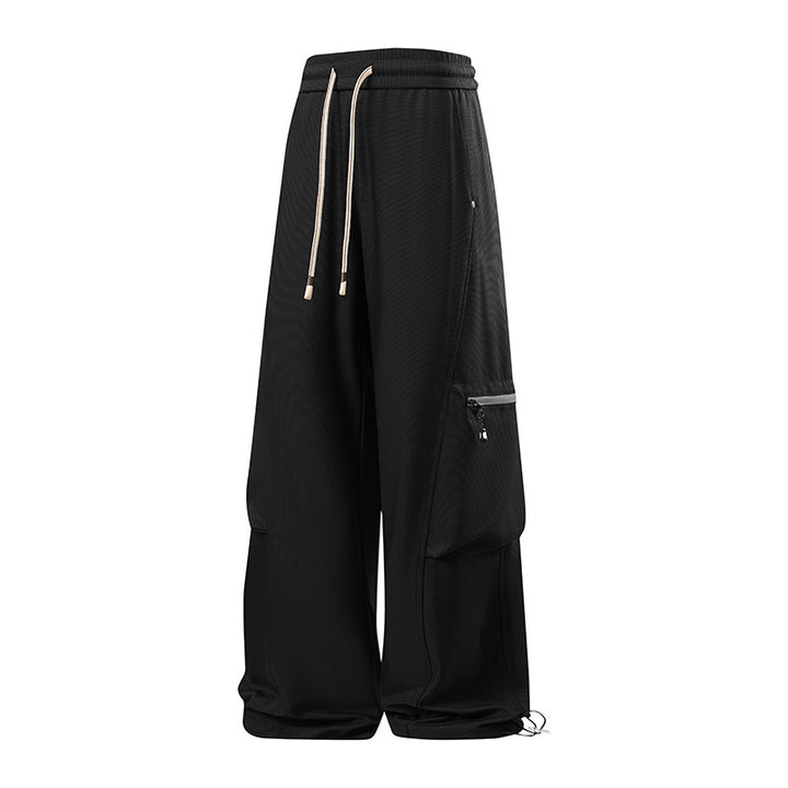 Herren Bequeme Cargo-Hose mit elastischem Bund und praktischen Reißverschlusstaschen Aliams