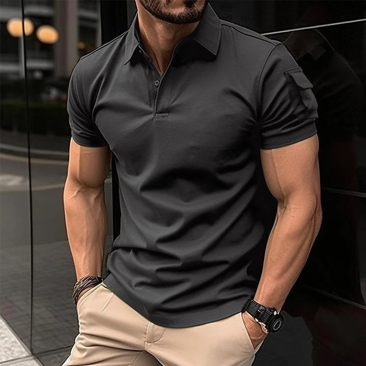 Herren Performance Polo-Shirt mit Utility-Taschen Aliams