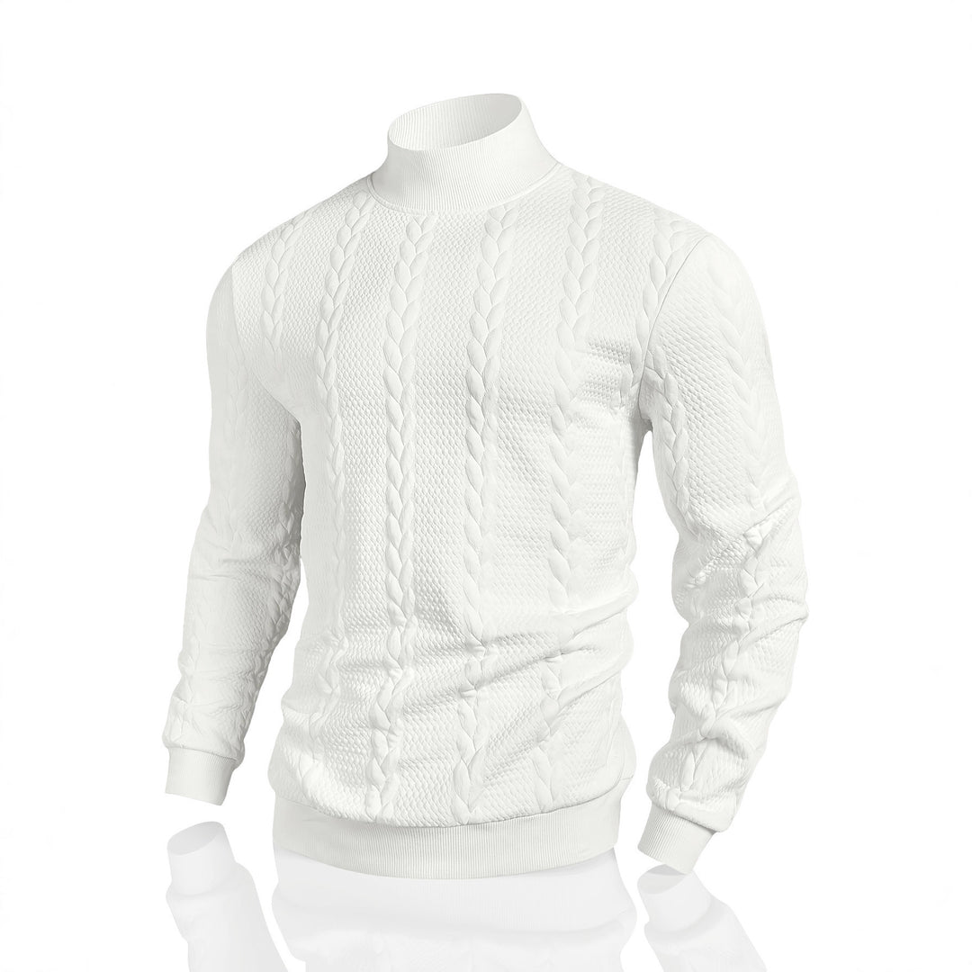 Herren Strickpullover mit hohem Kragen Aliams