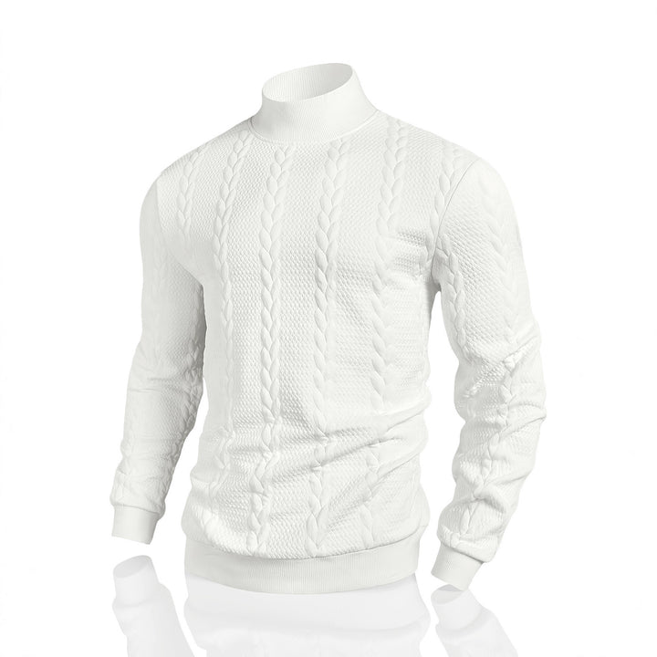 Herren Strickpullover mit hohem Kragen Aliams