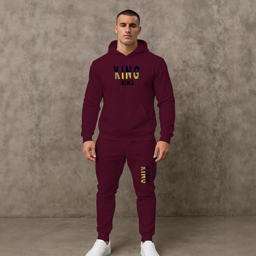 Herren sportives Hoodie- und Jogginghose-Set Aliams