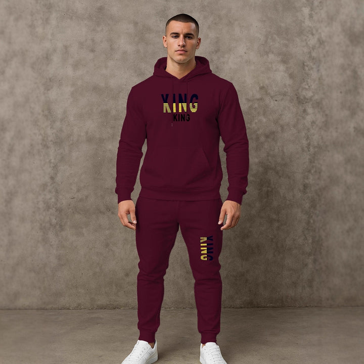 Herren sportives Hoodie- und Jogginghose-Set Aliams