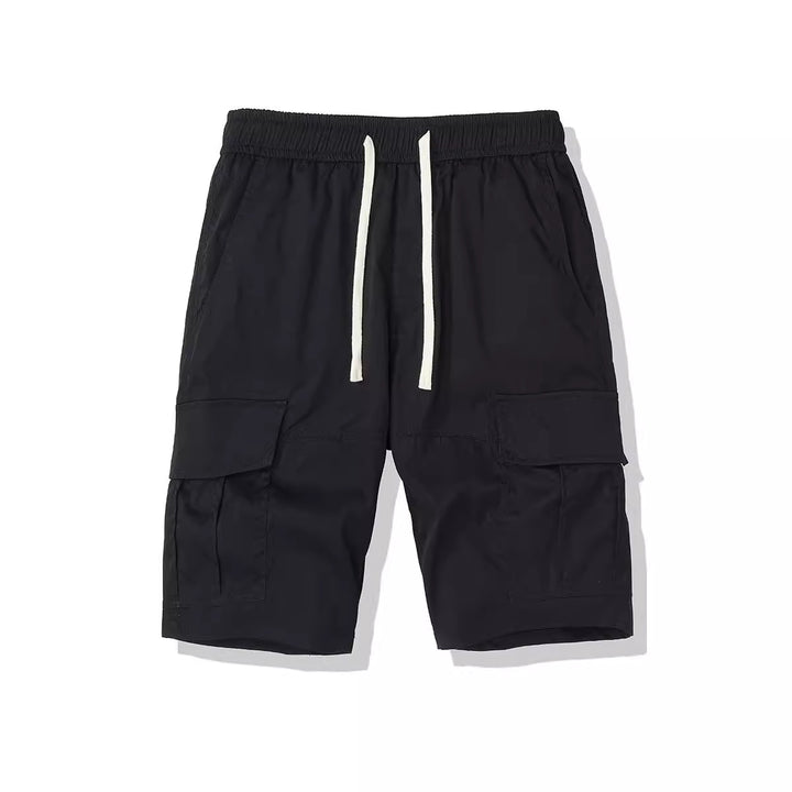 Herren Cargo-Shorts mit elastischem Bund und mehreren Seitentaschen Aliams