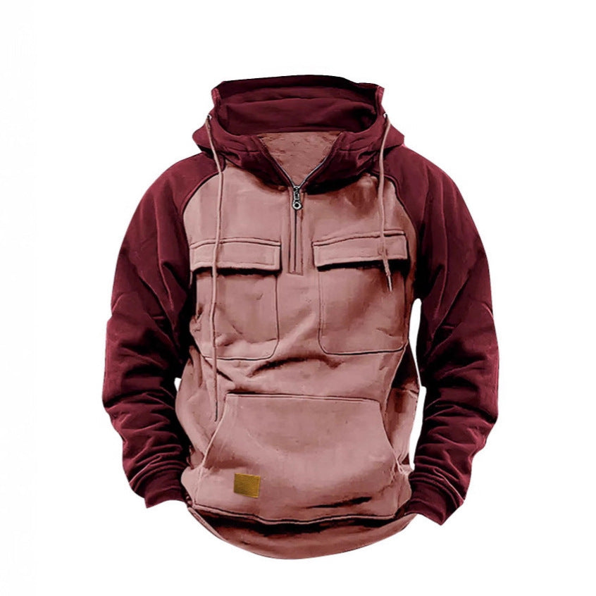 Herren Funktioneller Hoodie mit praktischen Taschen und innovativem Design Aliams