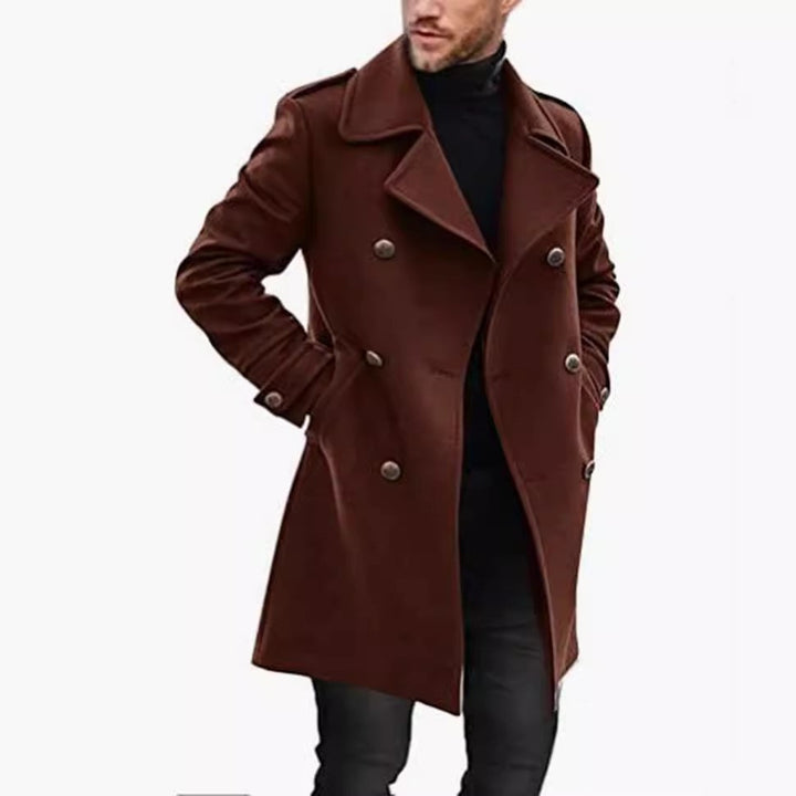Herren eleganter und leichter Frühlingstrenchcoat Aliams
