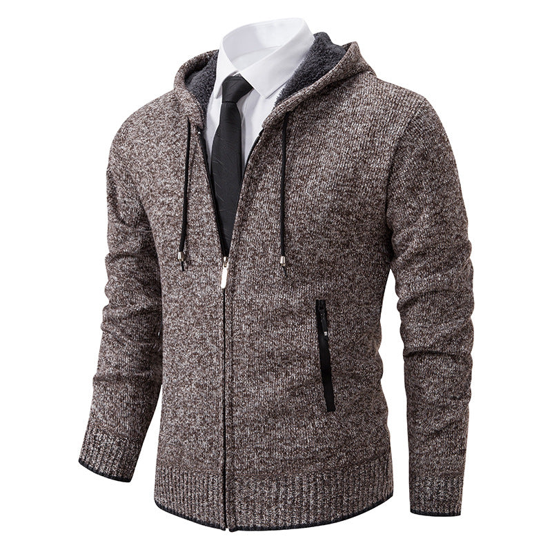 Herren Kapuzenjacke mit softem Fleece-Futter und eleganten Details Aliams