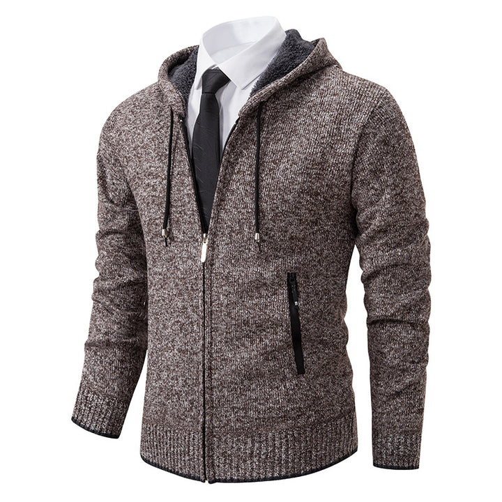 Herren Kapuzenjacke mit softem Fleece-Futter und eleganten Details Aliams