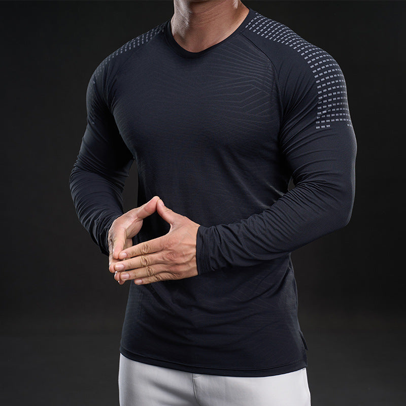 Herren funktionales Langarmshirt mit innovativer Mesh-Struktur Aliams