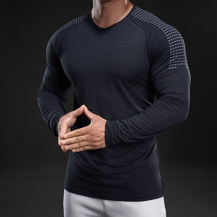 Herren funktionales Langarmshirt mit innovativer Mesh-Struktur Aliams