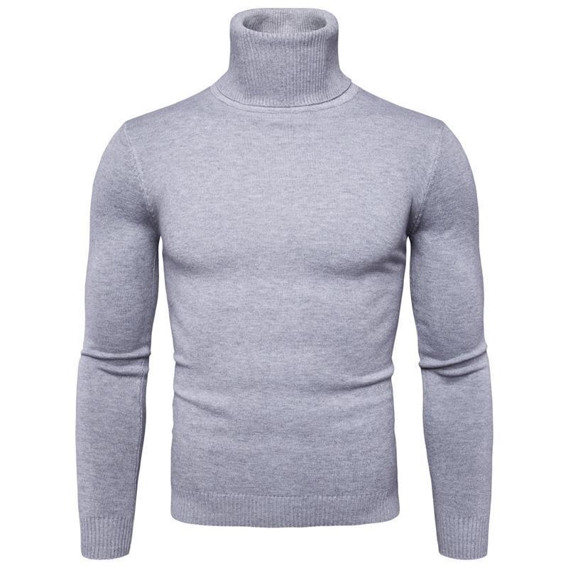 Herren Hochwertiger Rollkragenpullover aus feinem Strick Aliams