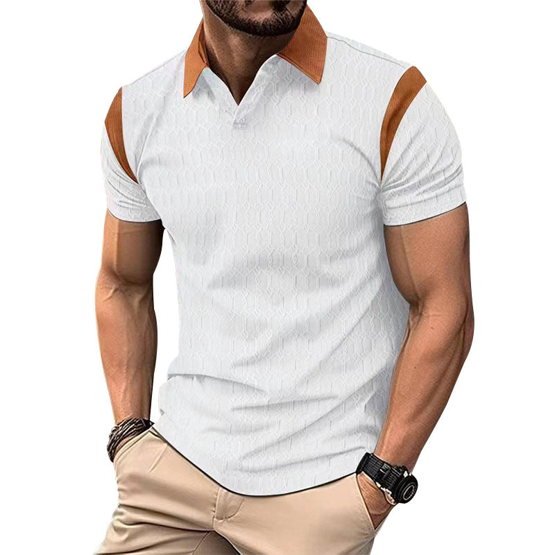 Herren Kurzarm Poloshirt mit strukturiertem Kragen und sportlichem Design Aliams