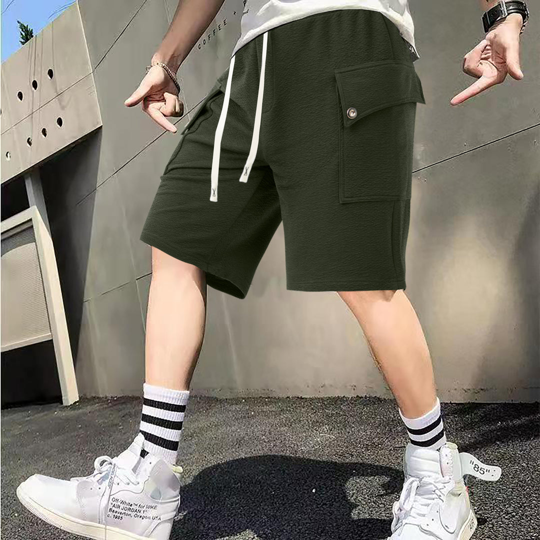 Herren Cargo-Shorts mit praktischen Seitentaschen und verstellbarem Bund Aliams