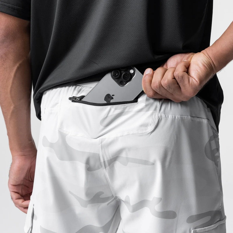 Herren Camo Cargo Jogger-Hosen Aliams