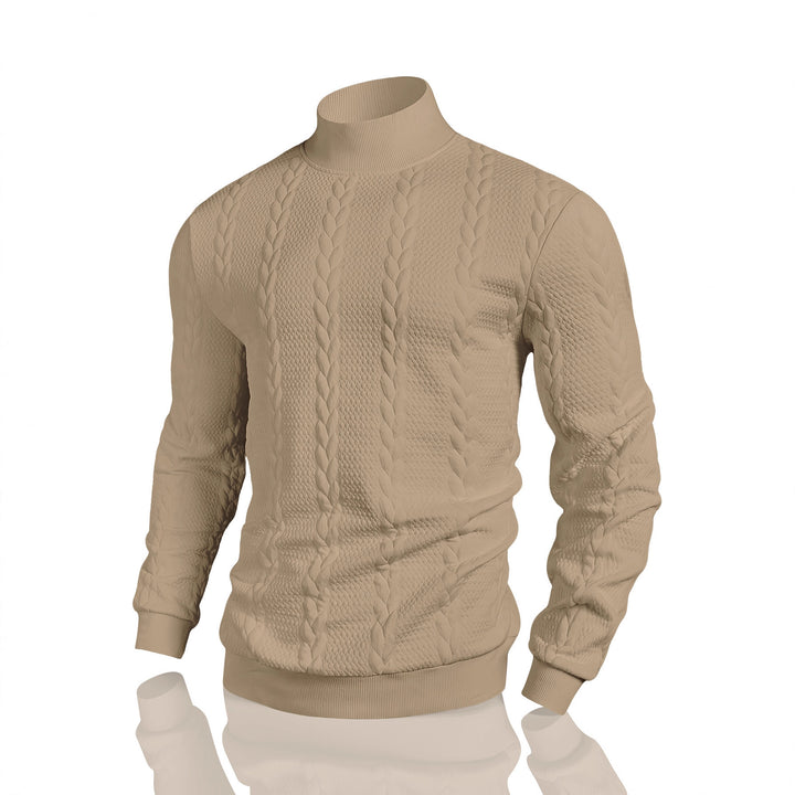 Herren Strickpullover mit hohem Kragen Aliams