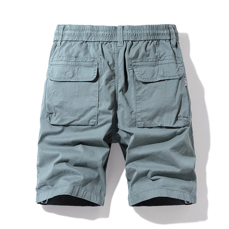 Herren Cargo-Shorts mit elastischem Bund und praktischen Multifunktionstaschen Aliams