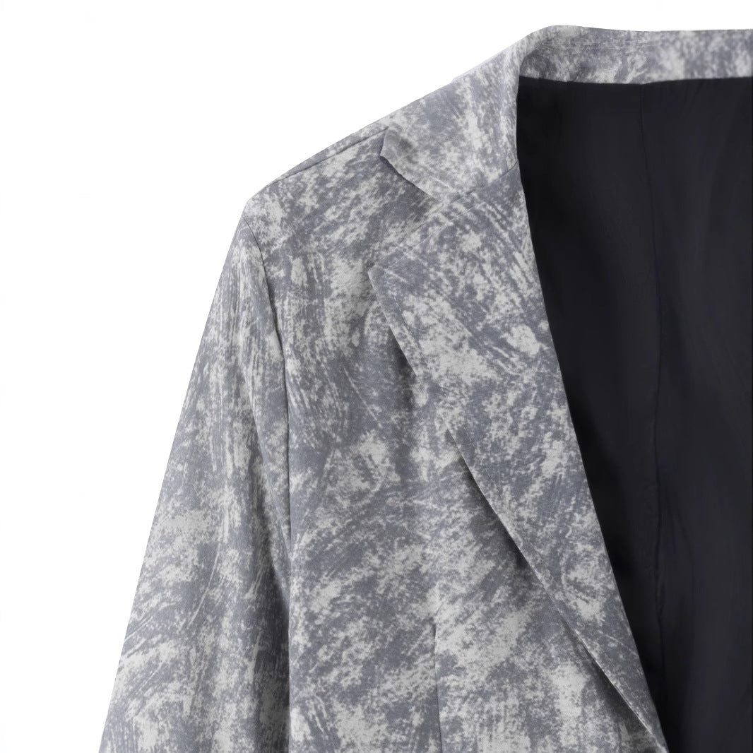 Herren eleganter, strukturierter Anzugblazer Aliams