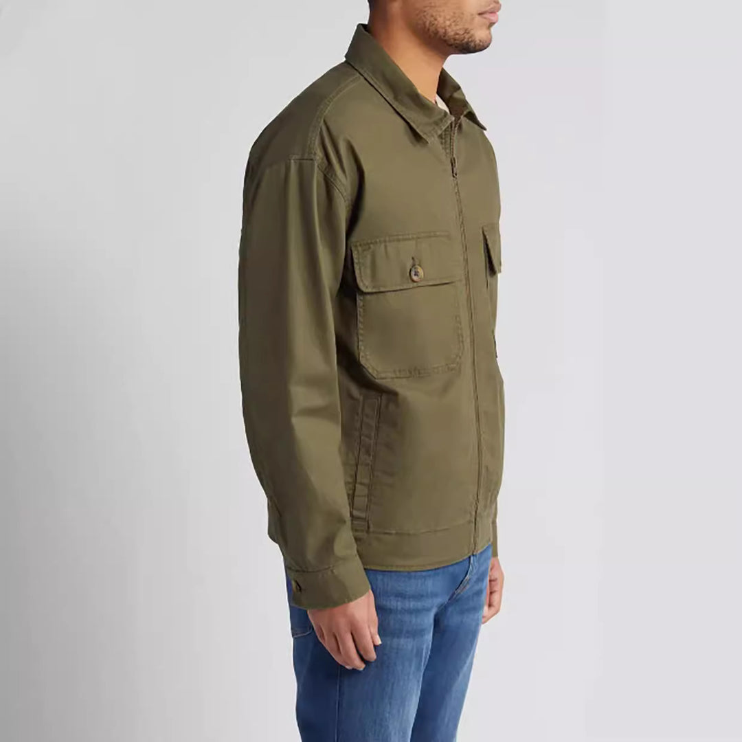 Herren utilitaristische Jacke mit großem Kragen Aliams