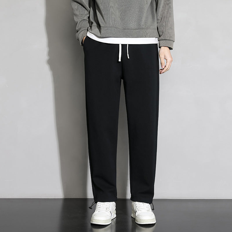 Herren Freizeit-Jogginghose mit elastischem Bund und seitlichen Reißverschlusstaschen Aliams